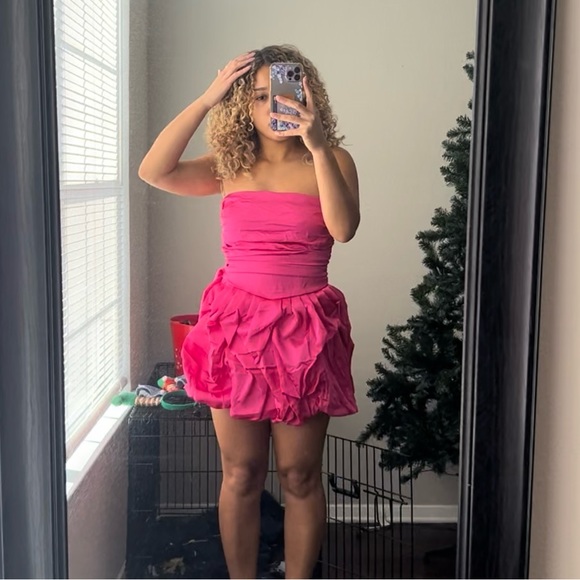 NWT PrettyLittleThing Fushia Dress - Picture 1 of 5